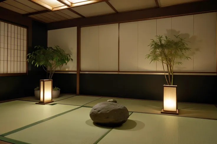 Japanese Zen: Serene simplicity, indoor greenery, and subdued lighting promote a sense of harmony and peace.