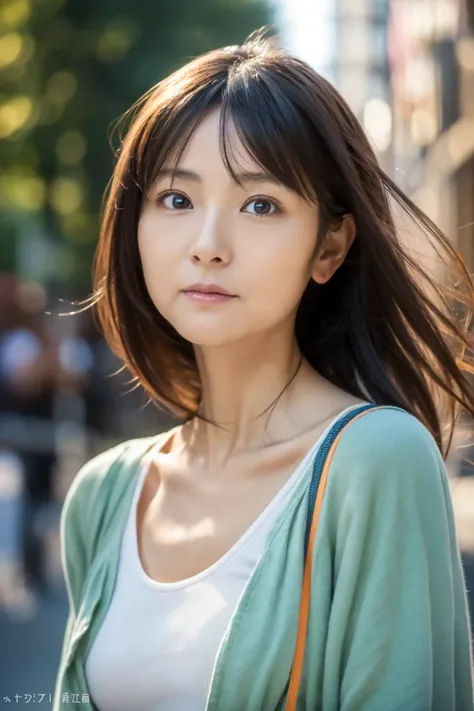 thin japanese woman, 40 years old, (realistic), (hyper realism), (photorealistic), (8K resolution), written boundary depth, (full body:1.2), super detailed face, fine eyes, cute face, various expressions, various hairstyles, (small breasts:0.6), ((very thi...