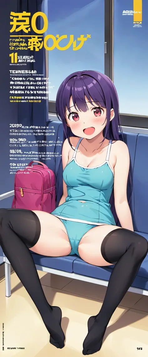 High resolution, adult woman , good lighting, despicable, , (No nudity), (((school swimwear))), (()), (((knee high socks))), (), abdomen only, (Man streak),  ,  cute face, I&#39;m embarrassed and blush, humiliating, ((spread your legs wide)), ((sit))