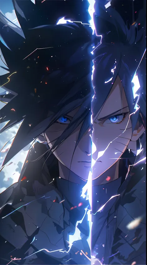 anime, anime art, anime boy, lightning, anime, anime, anime, wallpaper, wallpaper, sasuke uchiha, epic anime style, badass anime 8 k, detailed anime artwork, anime lighting, anime epic artwork, detailed anime art, anime wallaper, with lightning, trending a...