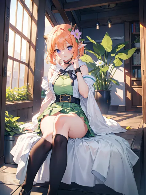 hide your hands, {{{one girl}}}, beautiful detailed girl, game cg, shine, spring flower, 7 head and body,1 curl on the outside, ...