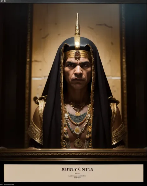 a portrait of an angry, egypt god, intricate outfit, epic realistic, kit, aesthetic, cinematic, insane details, hyperdetailed, dimmed colors, muted colors, film grainy, slate, lut, spooky, vignette, tomb inside, mugshot, art by rutkowski,