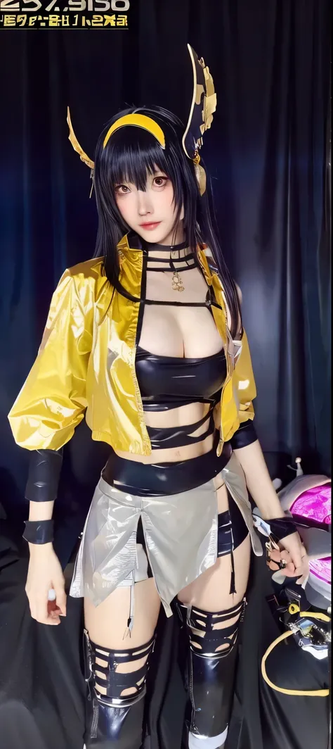 a close up of a person in a costume with a sword, as a character in tekken, female character, tifa lockhart with white hair, katana zero video game character, lunar themed attire, kda, slim body, cyborg - girl with silver hair, upper body avatar, (( medium...