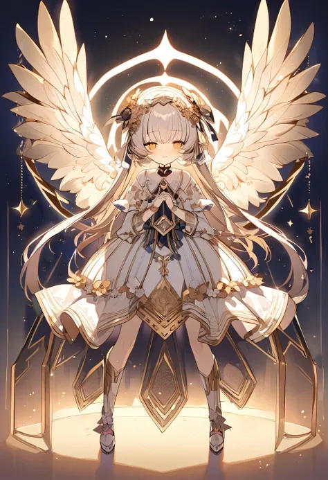 beautiful girl　robot　android　angel　mysterious background　cute　spiritual