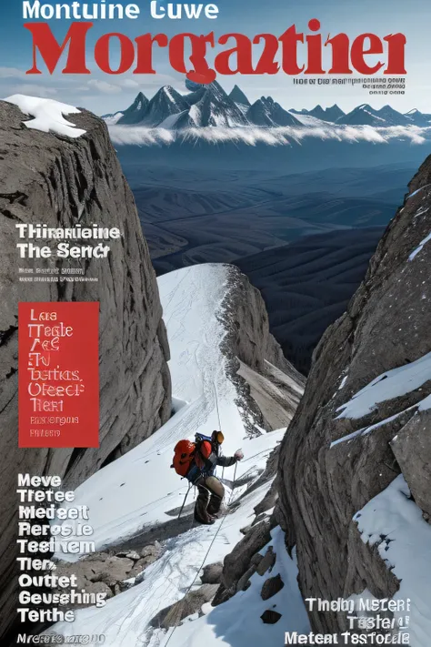 magazine cover, mountaineering magazine