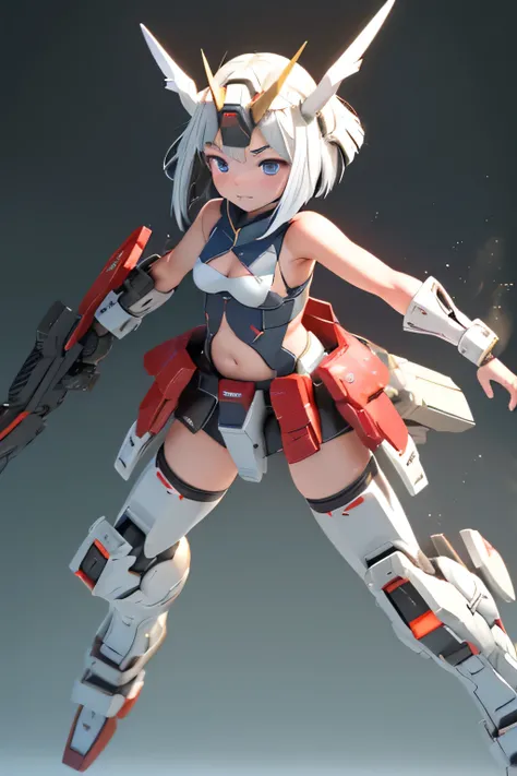 (highest quality)),
((masterpiece)),
(very detailed: 1.3),
Ultra HD16K,
NVIDIA RTX,
super resolution,
{(young japanese girl)},
((wears a futuristic gundam mecha)),
(gundam),
with headgear,
With V fins ,
((unarmored cleavage)),
((unarmored stomach)),
((unar...