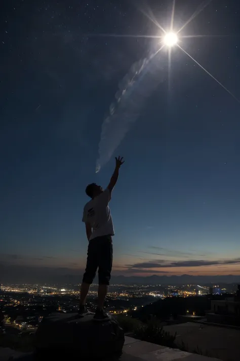 Tocando el cielo nocturno