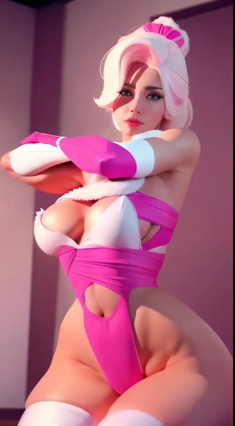 Elfgirl (rose quartz SU-Elsa frozen Disney Tinker waifu mezclando modelos .) (ultra FUSION of white and pink hair) Highly detailed CG unity 8k wallpaper, style shot, complex, high detail, dramatic, highest quality movie still image, very detailed, masterpi...