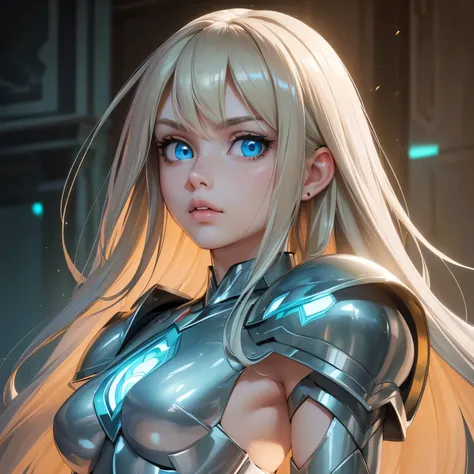 ((Masterpiece)) ((Perfect Face)) ((Beautiful)) ((Small Breasts)) ((portrait)) ((Wide Hips)) ((green and silver Super Hero Armor)) ((Super Powers)) ((Long Hair)) ((Blonde Hair)) ((Pale Skin)) ((Glowing blue Eyes)) ((Button Nose)) ((Full Lips))
