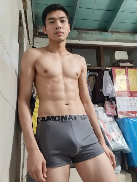 Handsome young man, Thai person, teenager 