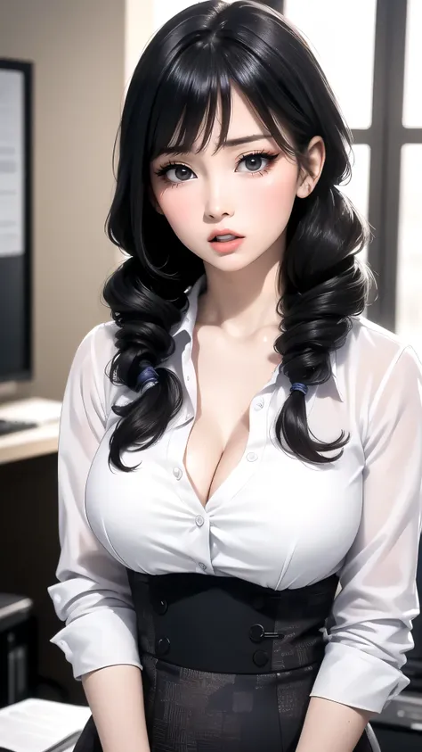 random office lady fashion,(Thin type),(big breasts),(random sexy pose),(random hairstyle),(movie scene,best image quality,(8K), Super realistic, 最high quality, high quality, High resolution, high qualityな質感, high detail, beautiful, Detailed, Highly detail...