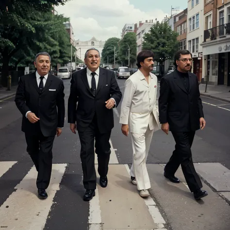 Step from abbey road but instead of the beatles place Héctor lavoe willie colon ruben blades and pacheco