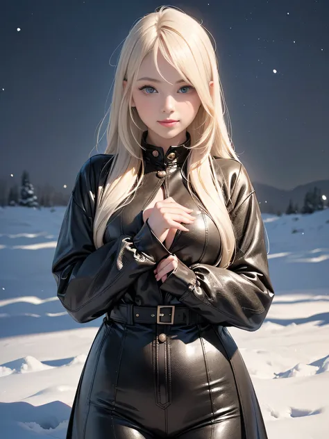 (highest quality, 8K, High resolution, realistic:2.0), (((alone, one girl:2.0))),(lit: front),(lit: strong),(ultimate beautiful girl:2.0),(shiny skin),(oily skin),(platinum blonde hair:1.3),(straight long hair:2.0),blush brown makeup , dark eye makeup , us...