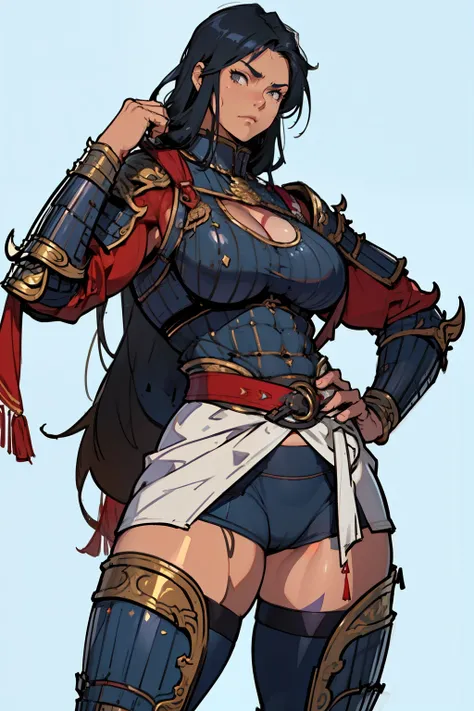 (high resolution, pixel perfect, gorgeous illustrations), (hyper quality, muste piece, etheric: 1.4), ((1girl)), (((((flexing))))), ((tattoo)), ((mature woman)), cool atmosphere, ((((expressionless)))), (((((((muscular))))))), ((thick thighs)), (((wide hip...