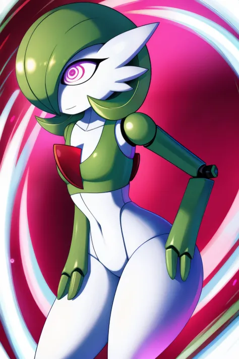 Gardevoir, empty eyes, spiral eyes, enchanted, entranced, hypnotized, robot joints