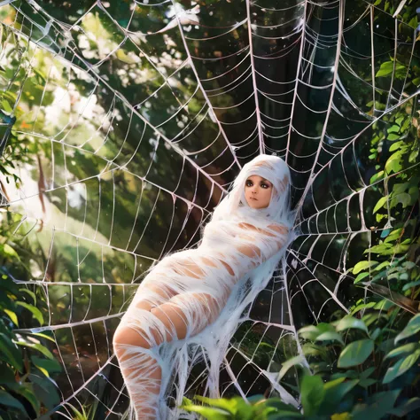 1girl trapped in the spider web