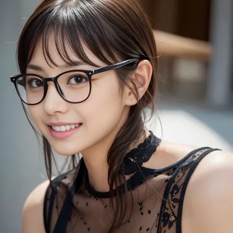 Best-quality, Masterpiece, Ultra-High-Resolution, (Photorealistic:1.4), Raw-Photo, Extremely-Details, Perfect-Anatomy, 1girl, 12-years-old, the most popular Japanese idol, portrait, face focus, innocent smile, extremely cute childish-face, extremely beauti...