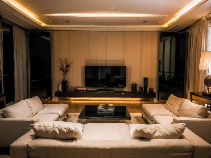 Realistic photography, 8k ,living room