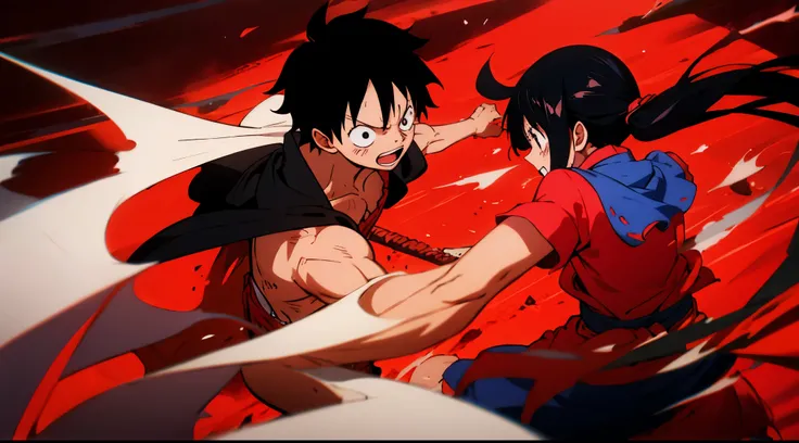 Luffy Vs Kurumi,Fight