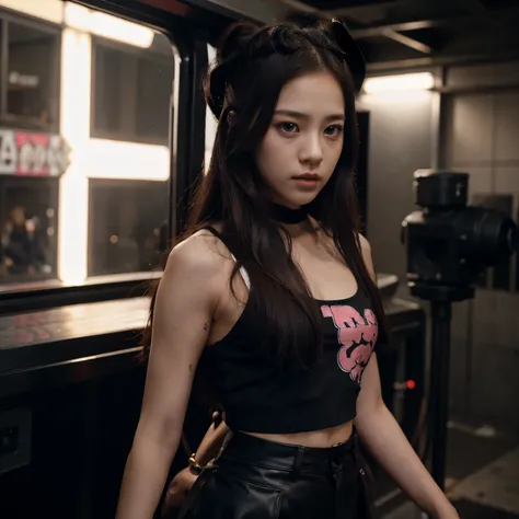 Blackpink jisoo in a action movie 