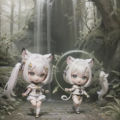 white tiger girls chibi run