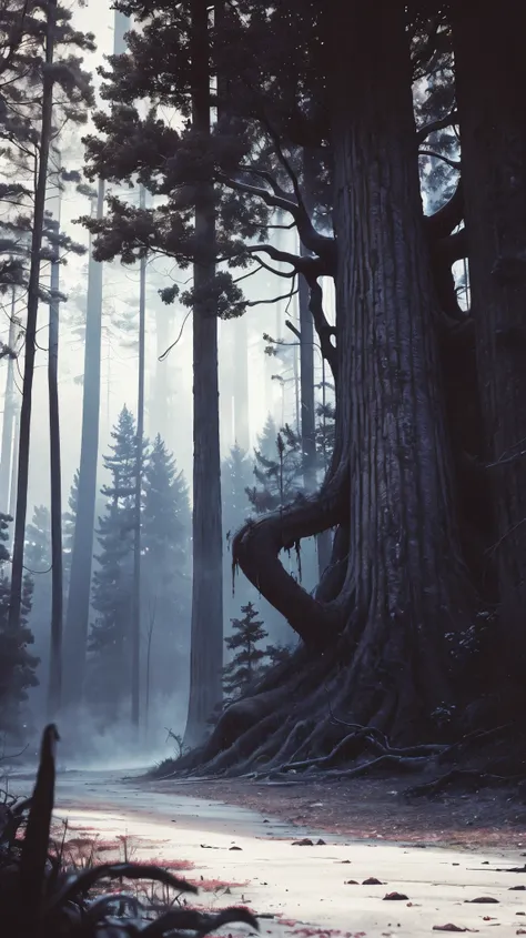 (best quality,4k,8k,highres,masterpiece:1.2),ultra-detailed,(realistic,photorealistic,photo-realistic:1.37),spooky forest,giant spider,twisted trees,dark atmosphere,eerie lighting,menacing presence,thick and sticky fluid,ominous vibes,dread-filled scenery,...