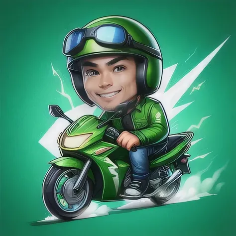 a cartoon character of a man riding a motorcycle, vector behance hd jesper ejsing, motorbiker, 2d game lineart behance hd, 2 d game lineart behance hd, 3 d icon for mobile game, mobile game art, official fanart behance hd, riding a motorcycle, motorcycle, ...