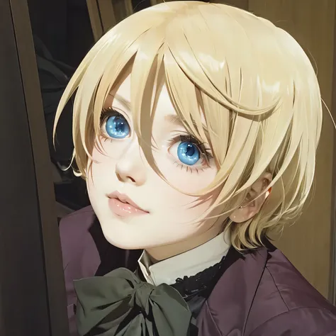 Alois trancy , blonde hair, blue eye