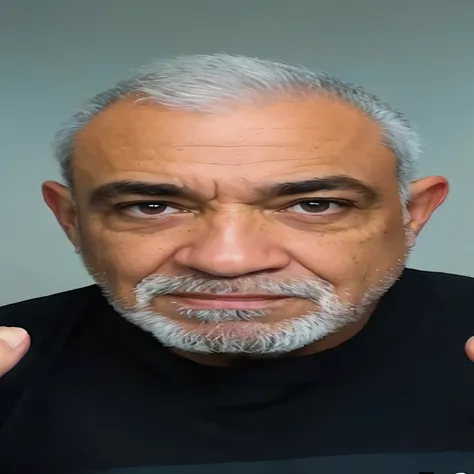 homem arafiado com barba grisalha e camisa preta, Arauto Ortega, Luis Nieves Sr., Frank Kozik, Robb Cobb, joe alves, inspirado em Gerald Kelly, Juan José Serrano, edu souza, Paulo Amaringo, inspirado em Francisco Souza, Florida man, david rios ferreira, lu...