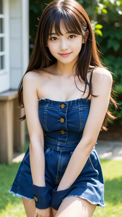 Best-quality, Masterpiece, Ultra-High-Resolution, (Photorealistic:1.4), Raw-Photo, 1girl, 15-years-old, the most famous Japanese idol, wearing spring-clothes with cute design, upturned hip, (extremely cute face like the most popular Japanese idol, (extreme...