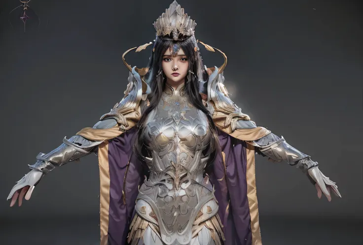 (masterpiece, best quality:1.2), 1 girl, alone，one in costume、Close-up of a woman holding a sword, portrait zodiac knight girl, Super detailed fantasy characters, 《blow》Nezha is here, Unreal Engine Rendering saint seiya, goddess. extremely high detail, Onm...