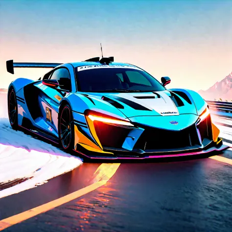 galaxy nebula epic sunset spacious hyper sunrise racing car, start racer goal auto_racing_circuit race_track deep path equirecta...