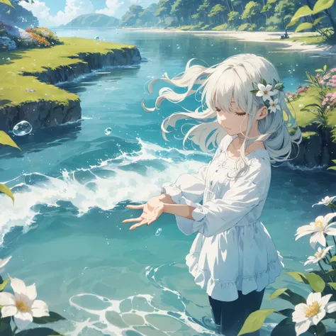 Videos featuring animated images in soothing tones with calming music, warm music, Relaxing Animation, Open Heart SPI， (Animated flowers blooming, Gentle breeze rustling leaves, Serene water scenes, Soft pastel colors, The vortex on the screen is very slow...