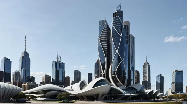 parafacial building on the ground with a lot of windows, melbourne police office center house, the modern house at melbourne, po...