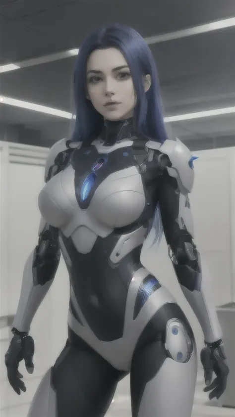 mulher personagem, mulher inteligente artificial, cybernetic armor, linda, holograma de mulher 12 anos linda