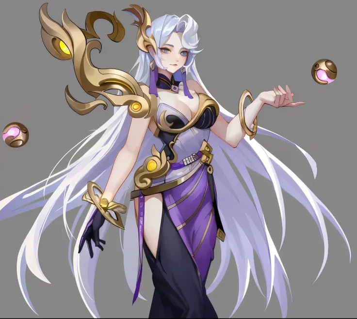 masterpiece，highest quality，niji5，fantasy，Beautiful girl with white hair，Xianxia style