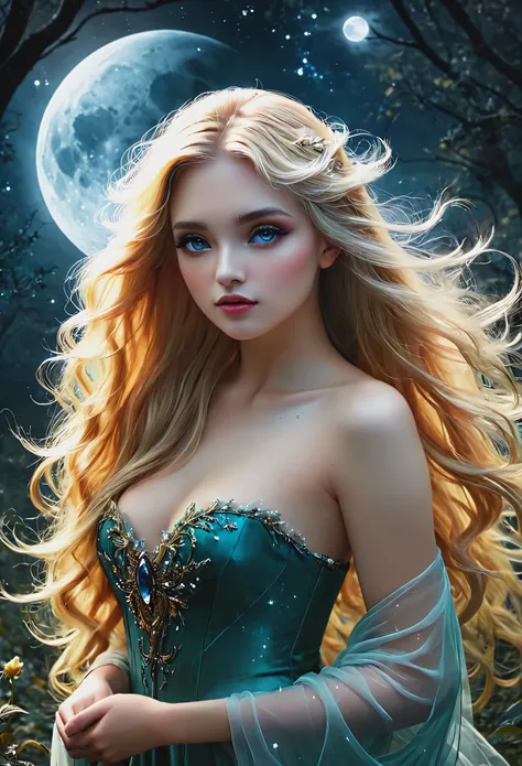 Blonde with long hair, Phantom Moon Fairy