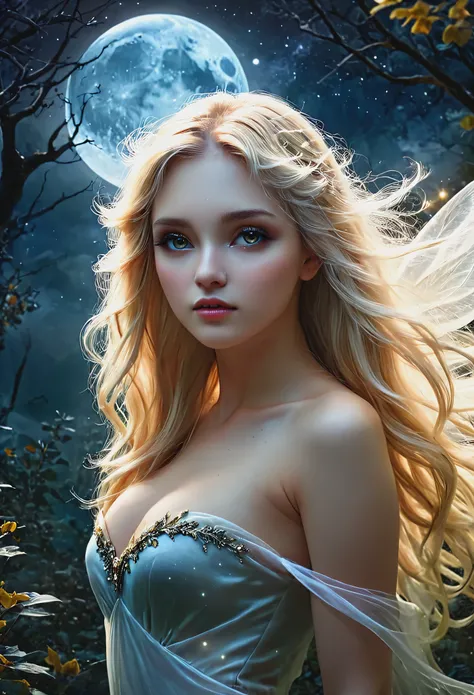 Blonde with long hair, Phantom Moon Fairy