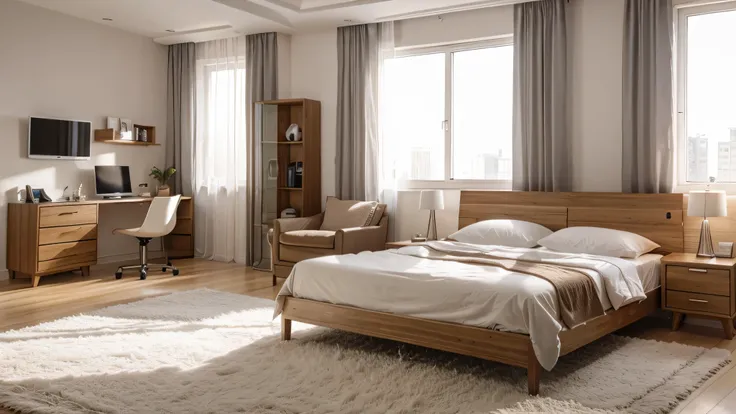 Conception de chambre de luxe moderne