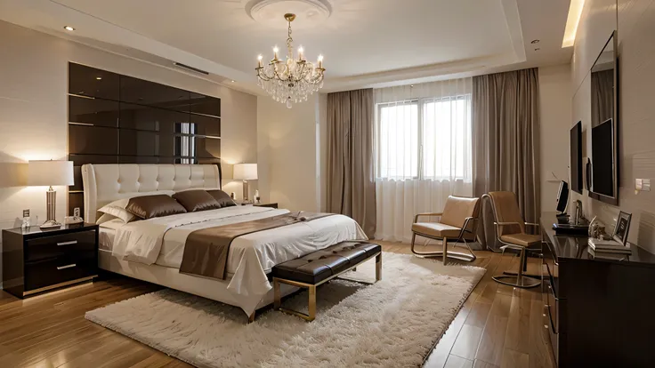 Conception de chambre de luxe moderne