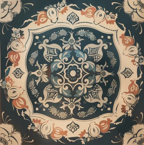 Top quality, best quality, close up of decorative tiles with floral designs, classical decorations al design, symmetrical indian motifs, gorgeous florals, gorgeous patterns, gorgeous intricate, classical decorations, gorgeous pattern s, beautiful moorish d...