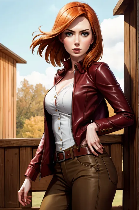 Karen Gillan, cowboy shot