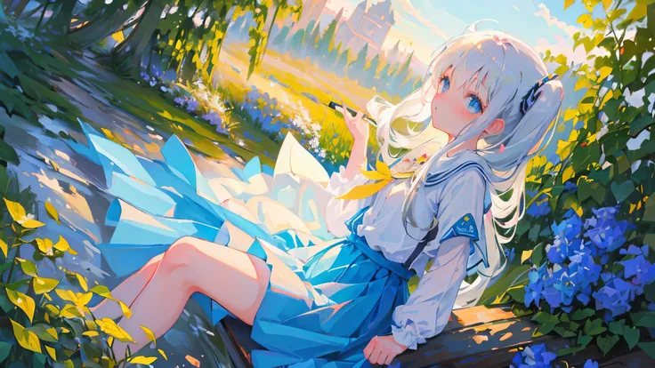 (masterpiece,best quality:1.4),ultra-detailed,illustration,
(solo,1girl,loli:1.2),
Bright, Outdoor, Rural,