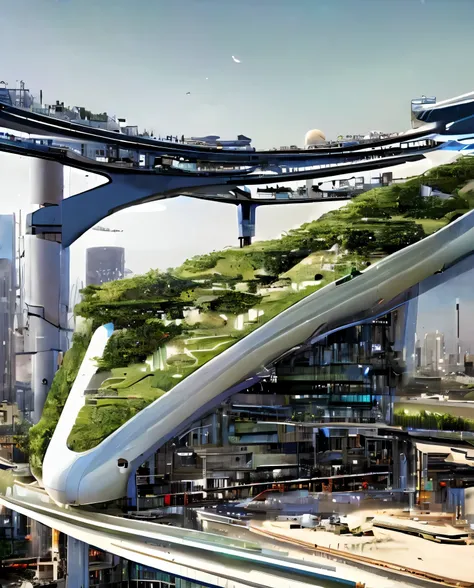 ((City)), ((Technology)), ((Advanced buildings)), ((Advanced architecture)), ((Deformed planet)), Biophilic Design, Hyperconnectivity, (Self-Sustaining Ecosystems), Mixed-Use Vertical Developments, Adaptive Reuse, Modular Construction, Artificial Intellige...