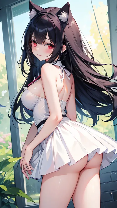 masterpiece, best quality, {best quality}, {{masterpiece}}, {High resolution}, focus, anime style, Cartoon close-up of a woman, girls design, portrait, gisha, anime image, long hair, black hair, Look straight into the eyes, hair covering ears, happy, Polis...