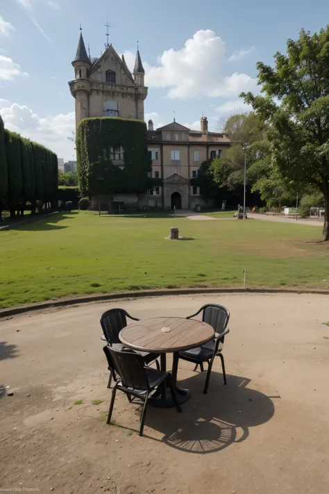 Public space, parque, Italia, mobiliario, personas, rio, castle restoration