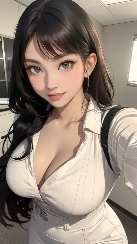 random office lady fashion,(Thin type),(big breasts),(random pose),(random hairstyle),(best image quality,(8K), Super realistic, 最high quality, high quality, High resolution, high qualityな質感, high detail, beautiful, Detailed, Highly detailed CG, Detailedテク...