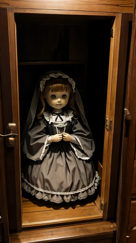 Haunted doll and scary house