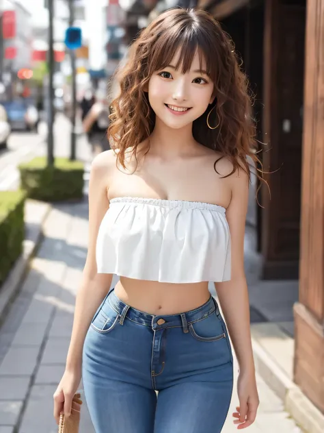 8K, highest quality, real image, intricate details, Super detailed, ultra high resolution, depth field, (realistic:1.2), full body, (open your mouth:1.3), 1 Japanese girl, very beautiful 17 year old girl, small eyes, beautiful breasts:1.5、highly detailed e...