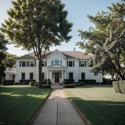 Luxury White House with a large land 